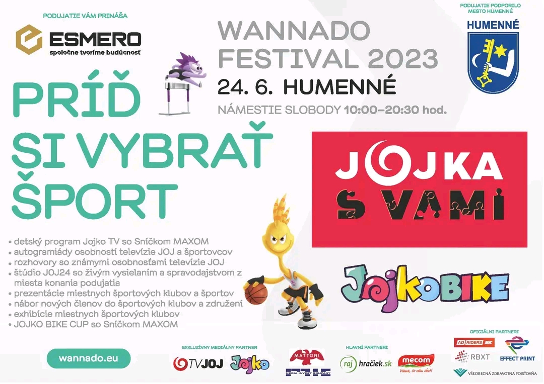 WANNADO Festival športu 2023 v Humennom 24.6.2023